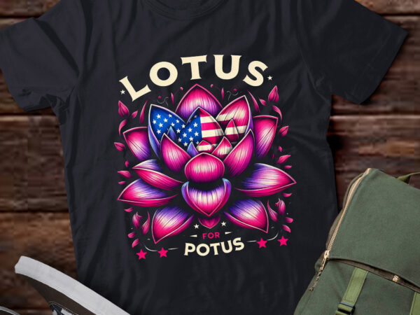 M395 lotus for potus kamala 2024 president trend election t shirt designs for sale