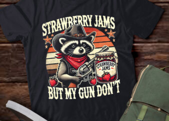 M399 Strawberry Jams But My Gun Dont Raccoon Feral Silly t shirt designs for sale