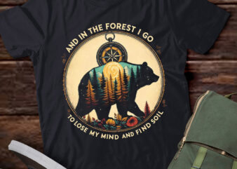 M400 Into The Forest Camping Bear Gift for Camper or Hiker t shirt designs for sale