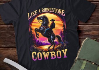 M402 Like Rhinestones Cowboy Vintage Western Horses Riding