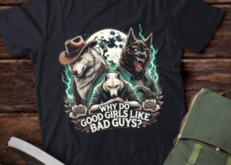 M413 Why Do Good Girls Like Bad Guys Wolf Halloween