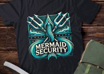 M414 Mermaid Security Funny Dad Mermaid Squad