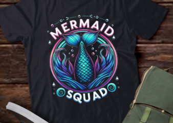 M415 Mermaid Squad Party Girls Women Mermaid t shirt designs for sale