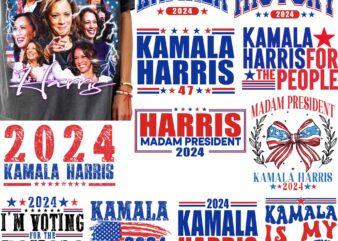 Kamala Harris 2024 svg png Bundle, kamala harris For President, Harris Prosecutor Vs Felon 2024, madam President, Kamala Rally, Vote Harris