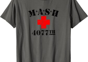 MASH 4077 Distressed T-Shirt