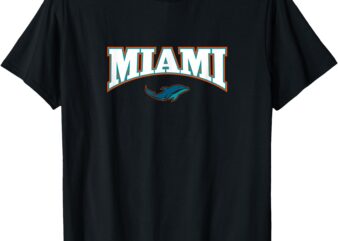 MIAMI Florida Hero Arch Type Design T-Shirt