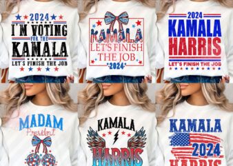 Kamala Harris svg Bundle, kamala harris For President, kamala Harris svg, madam President, Kamala Rally, Kamala Harris 2024 Svg, Png Bundle