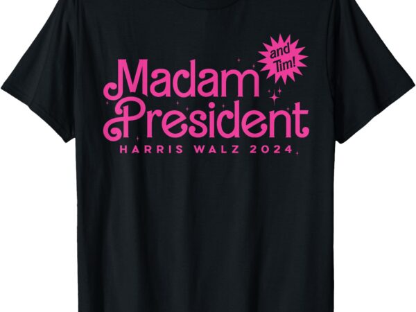 Madam president harris walz 2024 and tim walz shirt t-shirt