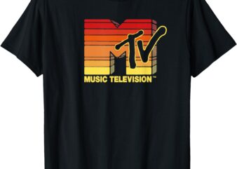 Mademark x MTV – Hand Hewn Sun Stripes Vintage MTV Logo T-Shirt