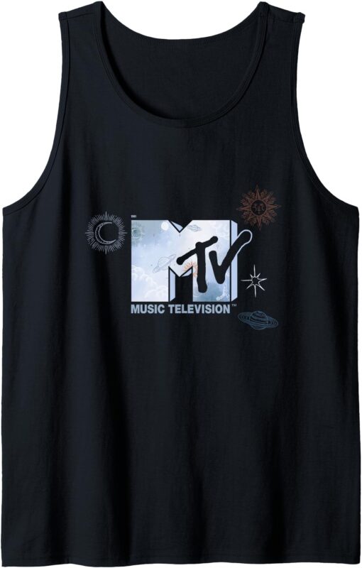 Mademark x MTV – Official MTV 1981 with an hand painted Sky in Background Tank Top