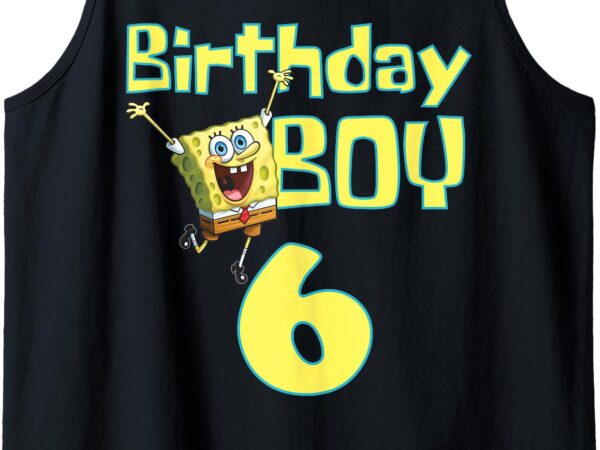 Mademark x spongebob squarepants – spongebob squarepants birthday boy 6 tank top t shirt designs for sale