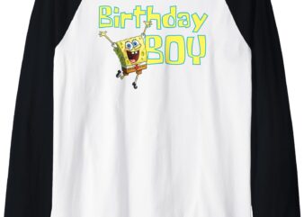 Mademark x SpongeBob SquarePants – SpongeBob SquarePants Birthday Boy Raglan Baseball Tee t shirt designs for sale