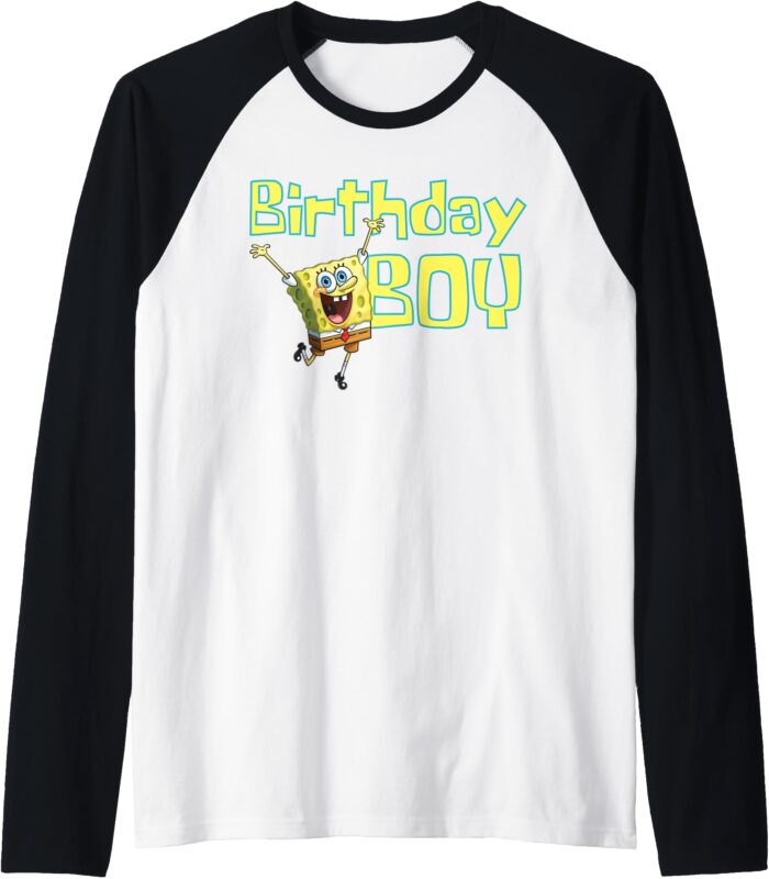 Mademark x SpongeBob SquarePants – SpongeBob SquarePants Birthday Boy Raglan Baseball Tee