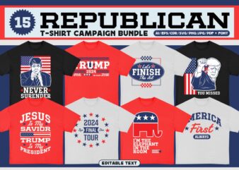 Republican Campaign T-shirt Design Bundle