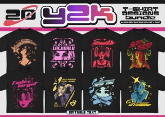 Y2K T-shirt Design Bundle