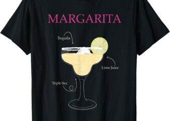 Margarita Cocktail Recipe T-Shirt