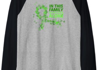 May Mental Health Awareness Month Green Ribbons Family Gift Raglan Baseball Tee t shirt designs for sale