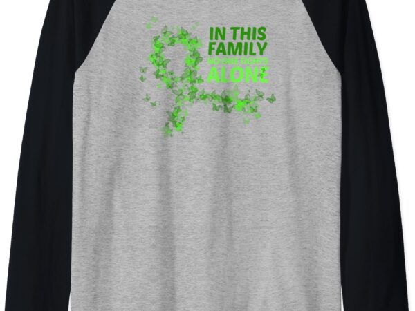 May mental health awareness month green ribbons family gift raglan baseball tee t shirt designs for sale