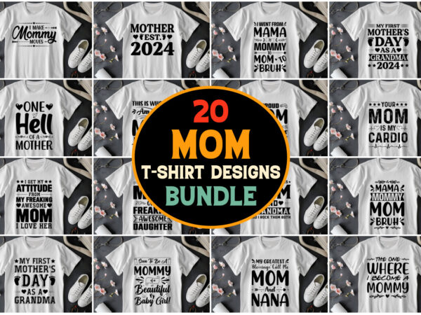 Mom t-shirt design bundle