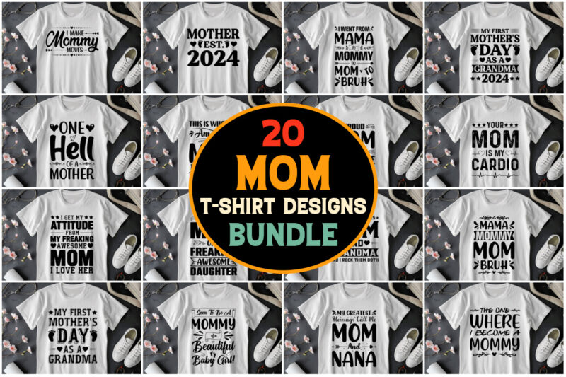 Mom T-Shirt Design Bundle