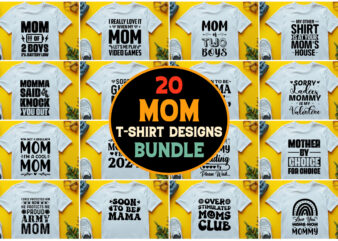 Mom T-Shirt Design Bundle