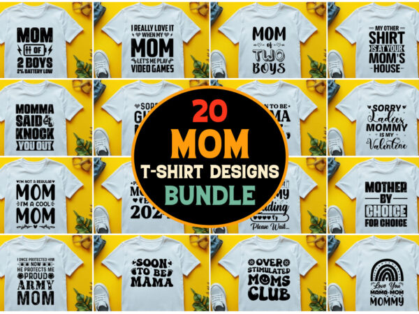 Mom t-shirt design bundle