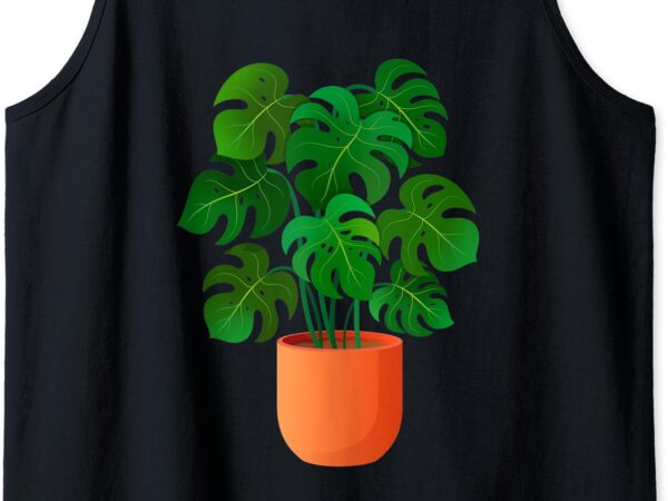 Monstera deliciosa swiss cheese plant lover funny cute gift tank top t shirt designs for sale