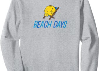 Mr. Men Little Miss Mr. Happy Beach Days Summer Sweatshirt