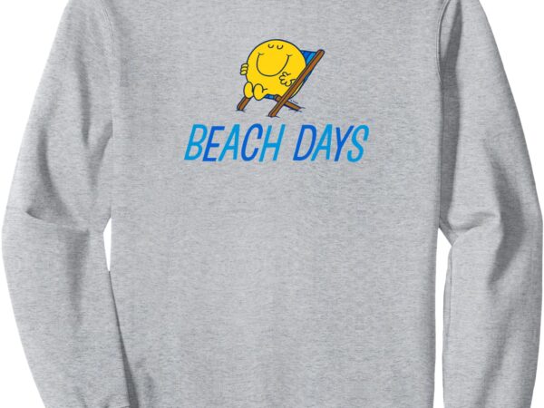 Mr. men little miss mr. happy beach days summer sweatshirt