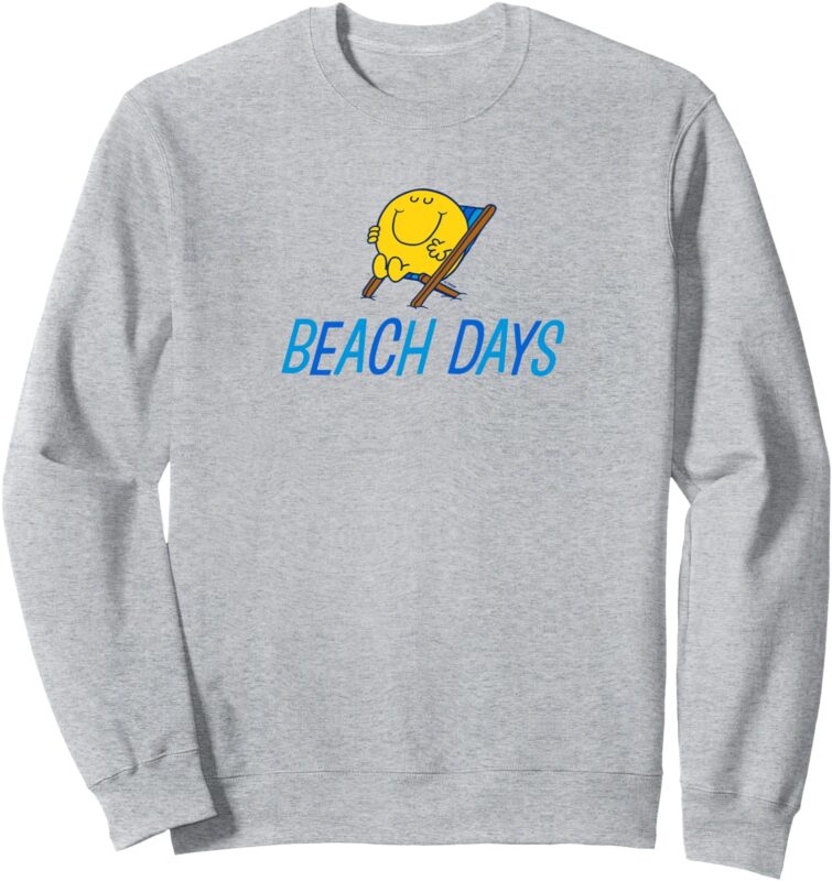 Mr. Men Little Miss Mr. Happy Beach Days Summer Sweatshirt