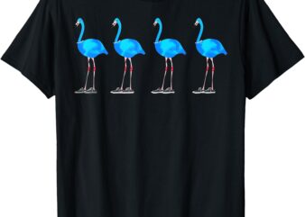 Multiple Blue Flamingo Support Vote Chucks And Pearls T-Shirt