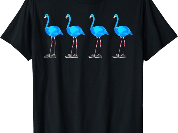 Multiple blue flamingo support vote chucks and pearls t-shirt