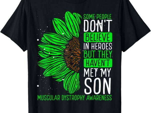 Muscular dystrophy awareness ribbon son survivor warrior t-shirt