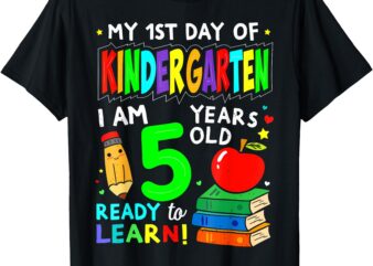 My First Day Of Kindergarten 1St Day Of School Boys Girls T-Shirt