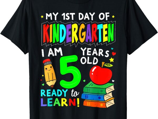 My first day of kindergarten 1st day of school boys girls t-shirt