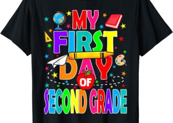 My First Day of Second Grade Back to School Boys Kids T-Shirt