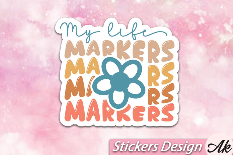 My life markers Stickers