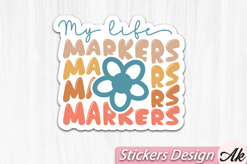 My life markers Stickers