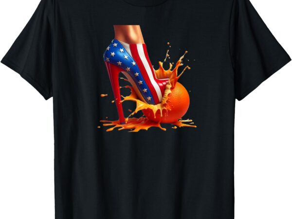 Orange high heel crush! t-shirt