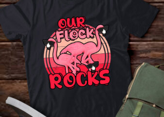 Our Flock Rocks Flamingo Matching Family Vacation Gift lts-d