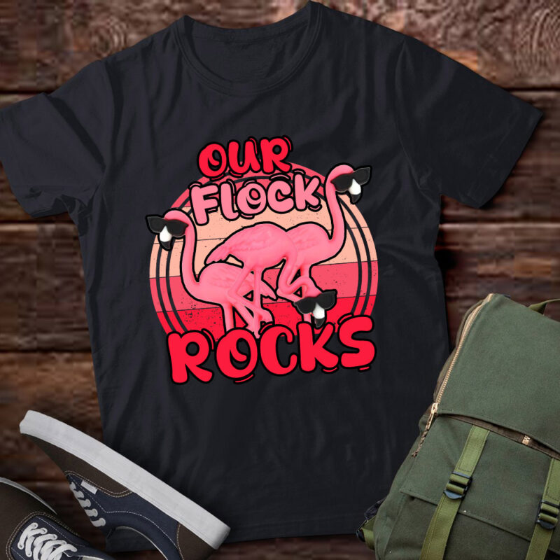 Our Flock Rocks Flamingo Matching Family Vacation Gift lts-d