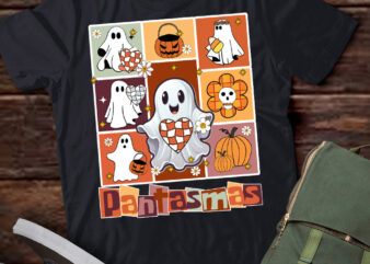 Pantasmas Ghost Spooky Conchas Funny Halloween Mexican Ghost T-Shirt ltsp