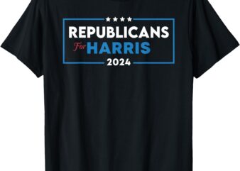 Patriotic American Republicans For Harris T-Shirt