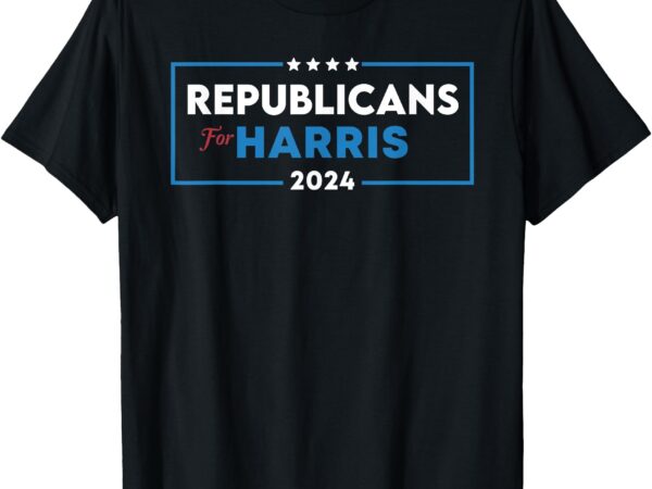 Patriotic american republicans for harris t-shirt