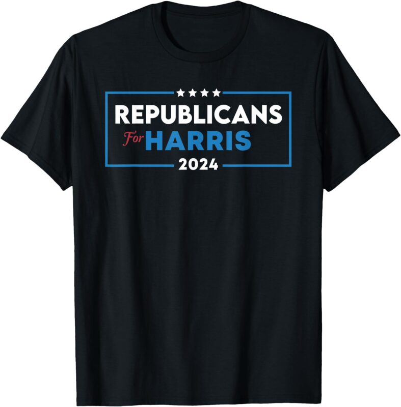 Patriotic American Republicans For Harris T-Shirt