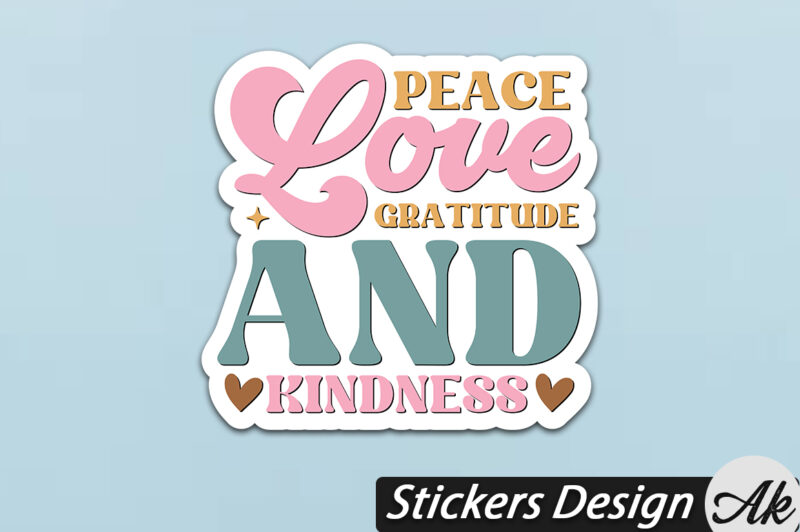 Kindness Stickers SVG Bundle