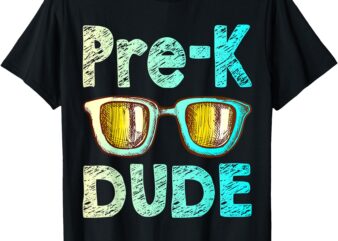 Pre-K Dude Back to School Shirt First Day of Preschool Boys T-Shirt