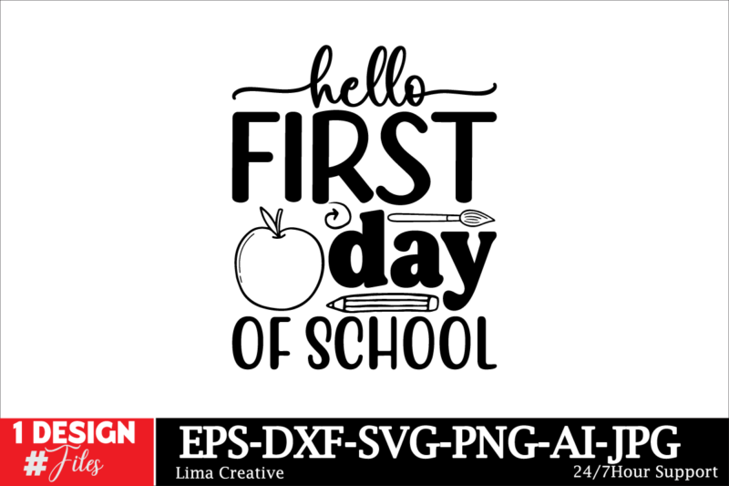 Back To School Mega SVG Bundle ,Back to School Mega Bundle, Kindergarten SVG, First Day Of School SVG, School Png, First/Second/Third Grad