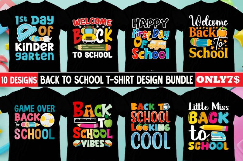 Back To School Mega SVG Bundle ,Back to School Mega Bundle, Kindergarten SVG, First Day Of School SVG, School Png, First/Second/Third Grad