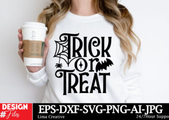 Trick Or Treat T-shirt Design, Spooky Season SVG, Cute Halloween SVG, Halloween Shirt svg, Ghost svg, Halloween Onesie svg, Ghost Vibes, Hal